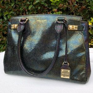 Henri Bendel Carlyle satchel in petrol